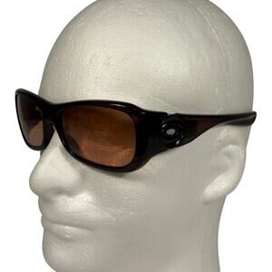 Oakley Flaunt Purple Brown 03-726 Vintage Y2K Made in USA Sunglasses FRAMES ONLY